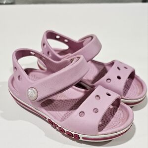 Crocs Pink Sandals Baby Toddler Size 7 C Bayaband Cute
